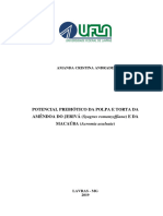 DISSERTAÇÃO - Potencial Prebiótico Da Polpa e Torta Da Amêndoa Do Jerivá (Syagrus Romanzoffiana) e Da Macaúba (Acromia Aculeata)