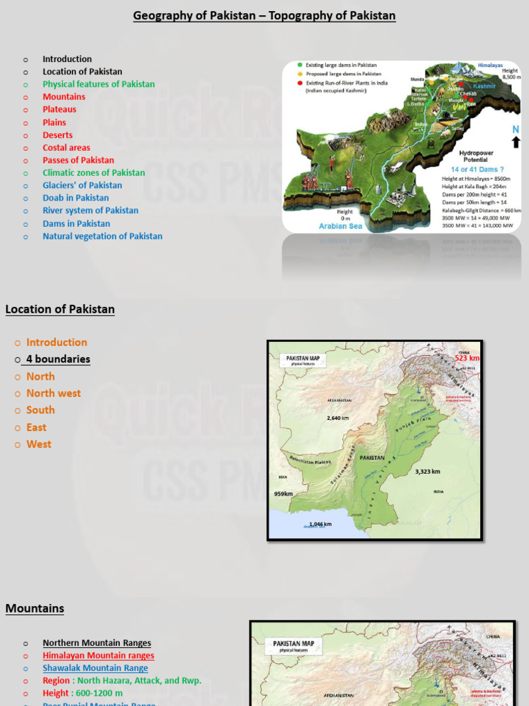 Geography of Pakistan PDF