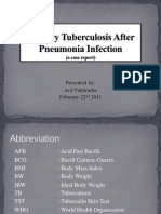 Miliary Tuberculosis After Pneumonia Infection