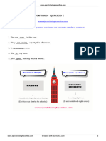 Solutions - PRESENTE SIMPLE VS CONTINUO - EJERCICIO 5