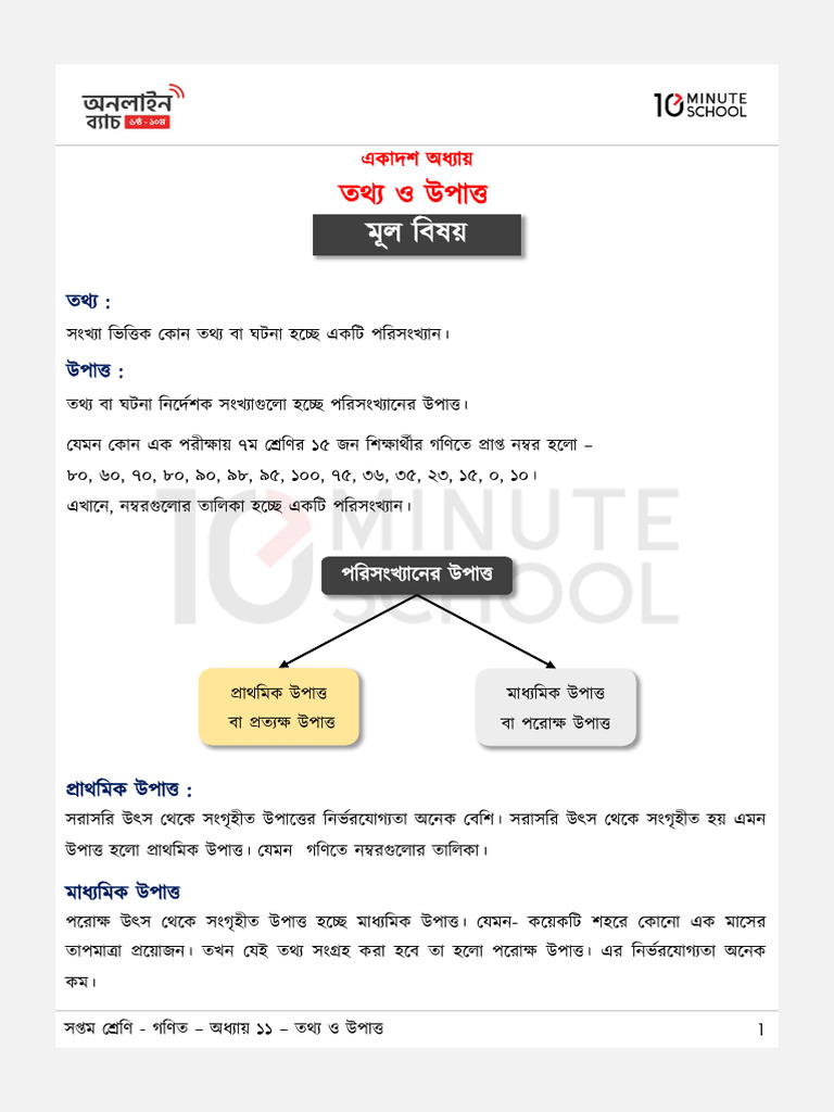 Class 7 - Math - Chapter 11 | PDF