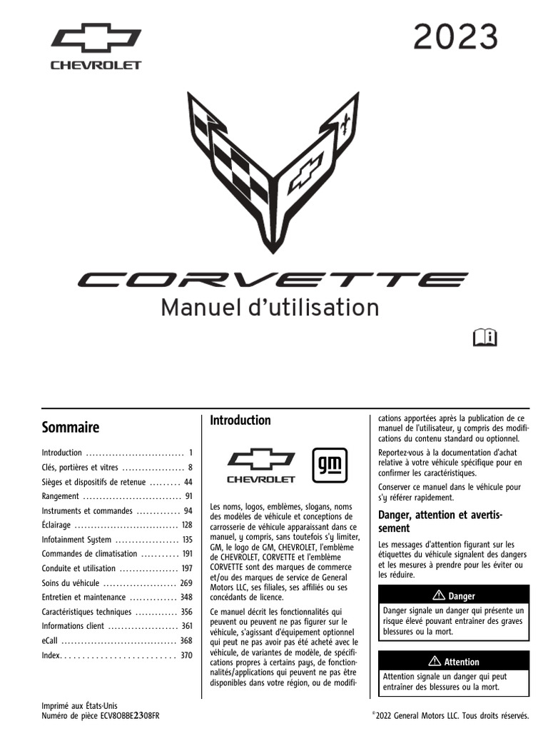 2023 Corvette Owners Manual