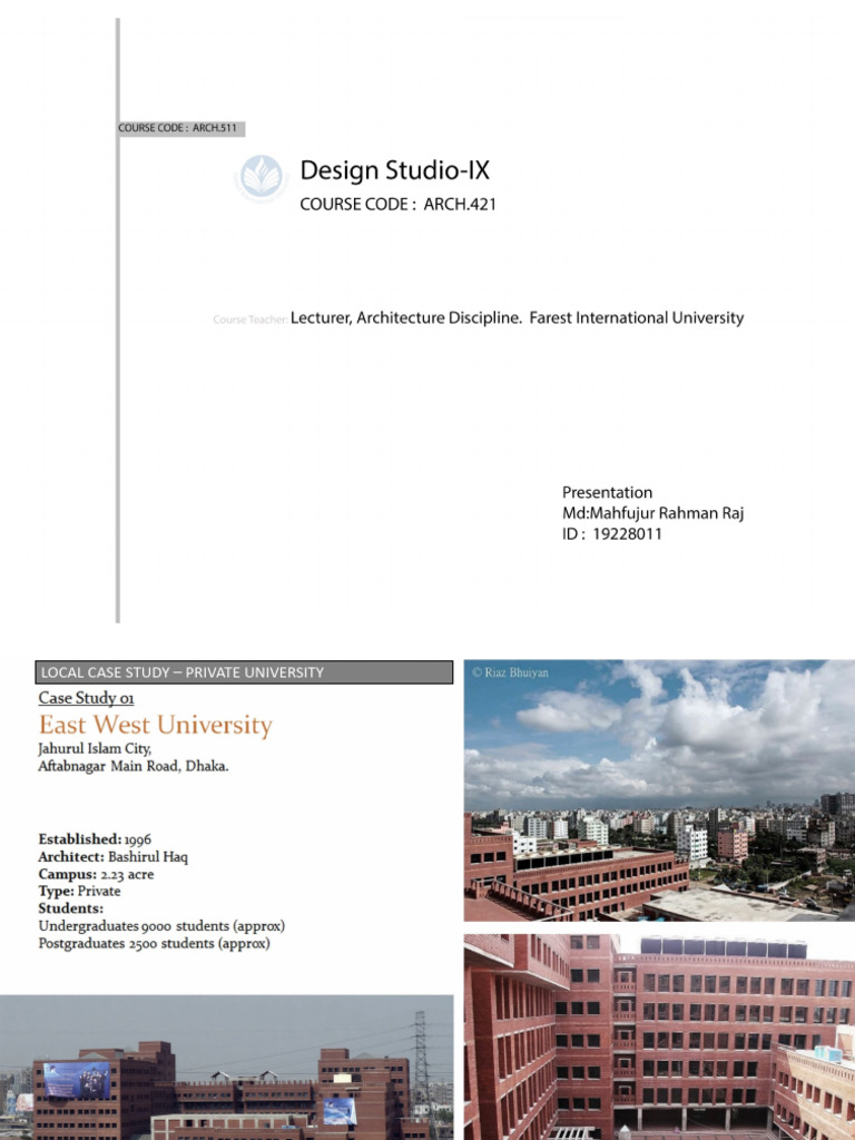 East West University Case Study Analysis | PDF