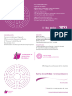 Programa Jornadas Causas de Los Santos 2023