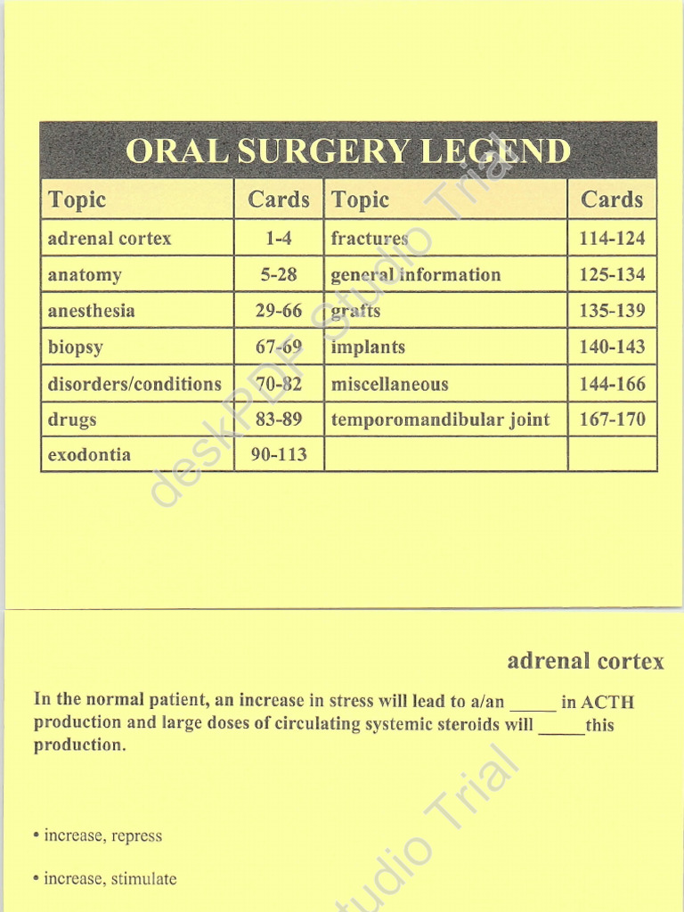 Oral Surgery Pain Control | PDF
