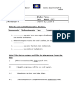 Worksheet Rock