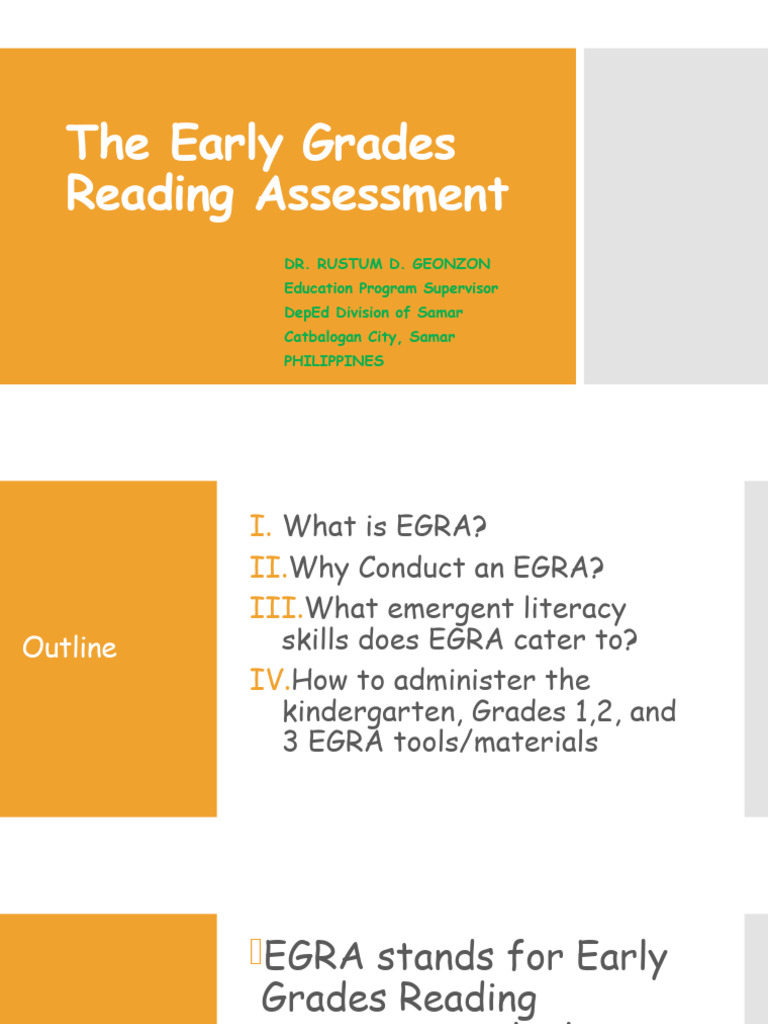 The Early Grades Reading Assessment PDF