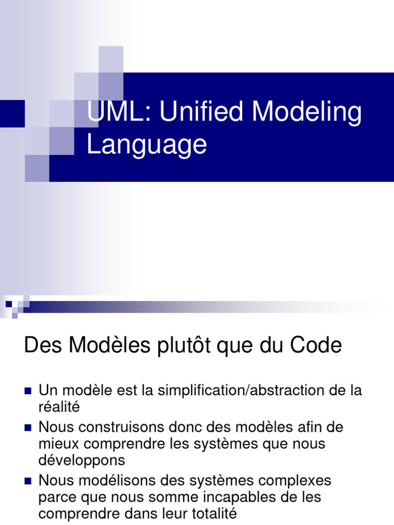 Introduction à la modélisation UML | PDF | Langage de Modélisation ...