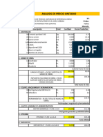 Analisis de Precios Unitarios