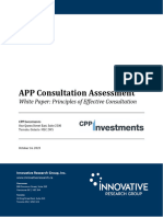 APP Consultation Assessment by Innovative Research Group