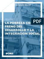 Apunte 3: La Pobreza Como Freno Del Desarrollo Y La Integración Social