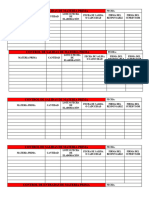 Control de Salidas y Entradas de Materia Prima