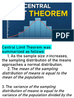 Statistics Probability The Central Limit Theorem