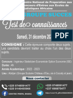 Sujet ISE Eco Economie Decembre 2022