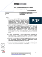 1 Resolución 00111 2022 Oaf Osiptel Aprobación Expediente CD 01 2022