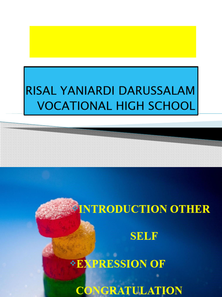 Congratulation and Introduction Other | PDF | Pengembangan Diri