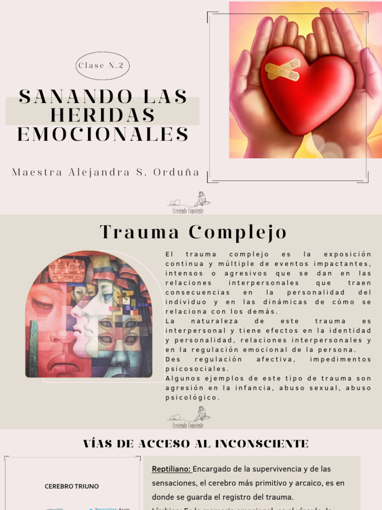 Taller Sanando Las Heridas Con Amor Clase 2 | PDF | Crecimiento ...