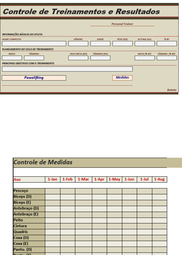 Planilha Treinamento Powerlifting | PDF | Musculação
