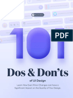 101 Dos & Don'Ts of UI Design