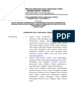 134 SK Gubernur Tentang Hasil Seleksi Administrasi Seleksi PPPK 2023