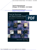 Test Bank For Tools For Structured and Object Oriented Design 7 e 7th Edition 0131194453 Full Download