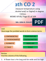 PPT on Reading and Measuring Thermometer