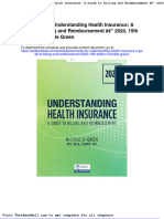 Test Bank For Understanding Health Insurance A Guide To Billing and Reimbursement 2020 15th Edition Michelle Green Full Download
