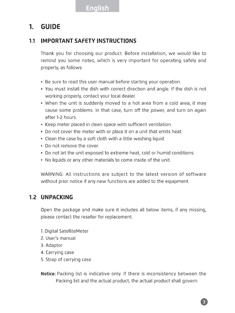 Satlink 3 | PDF