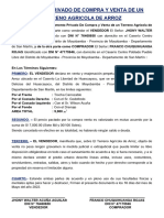 CONTRATO PRIVADO DE TRANSFERENCIA DE UN LOTE DE TERRENO