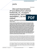 Isolation and Characterization of Nanocellulose From Selected Hardwoods, Viz., Eucalyptus Method