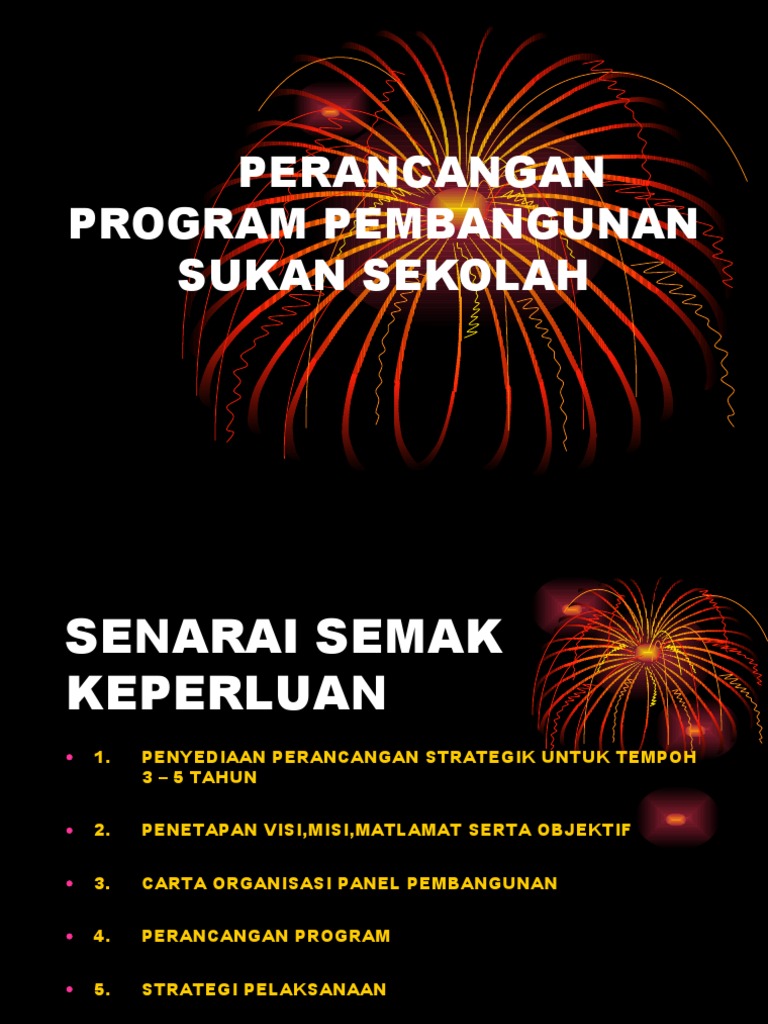 Perancangan Program Pembangunan Sukan Sekolah