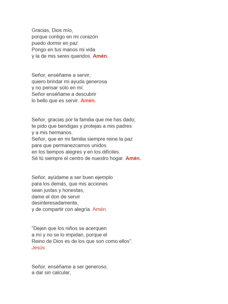 Oraciones | PDF