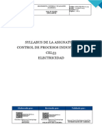 Isus-Syllabus - Control de Procesos Industriales - Cel53