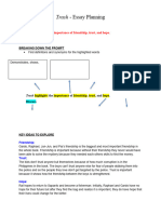 Trash Essay Planning - Scaffold