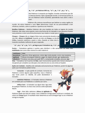 Pokemon Ataques Especiais, PDF, Água