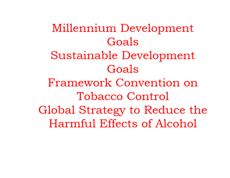 Millennium Development Goals PDF