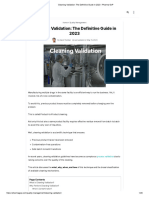 Cleaning Validation - The Definitive Guide in 2023 - Pharma GXP