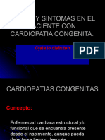 Signos Y Sintomas en El Paciente Con Cardiopatia Congenita