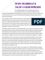 Resumen Del Desarrollo y Concecuencias de La Gran Depresion