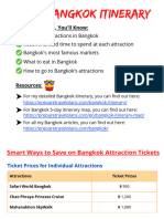 Bangkok Itinerary PDF