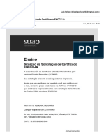 (SUAP) Situação Da Solicitação de Certificado ENCCEJA