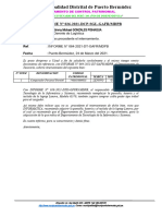 Informe N°026-2021 - Devolucion de Doc. para Que Realice Su Solicitud de Reparacion de Laptop Del Depart. de Tesoreria