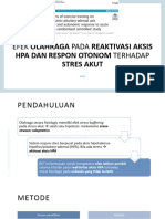 Efek Olahraga Pada Reaktivitas Axis HPA Dan Respon Otonom Terhadap Stres Akut