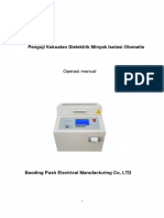 Specification of Dielectric Strength Tester BDV