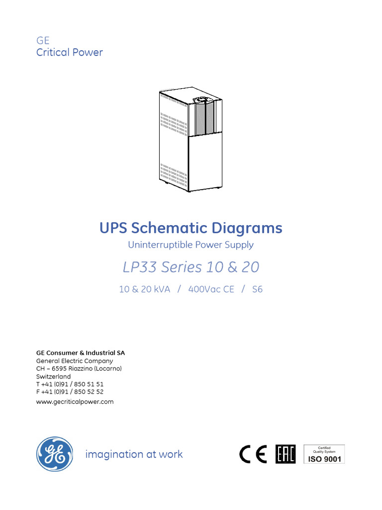 UPS Schematic Diagrams: Critical Power Circuit Diagram