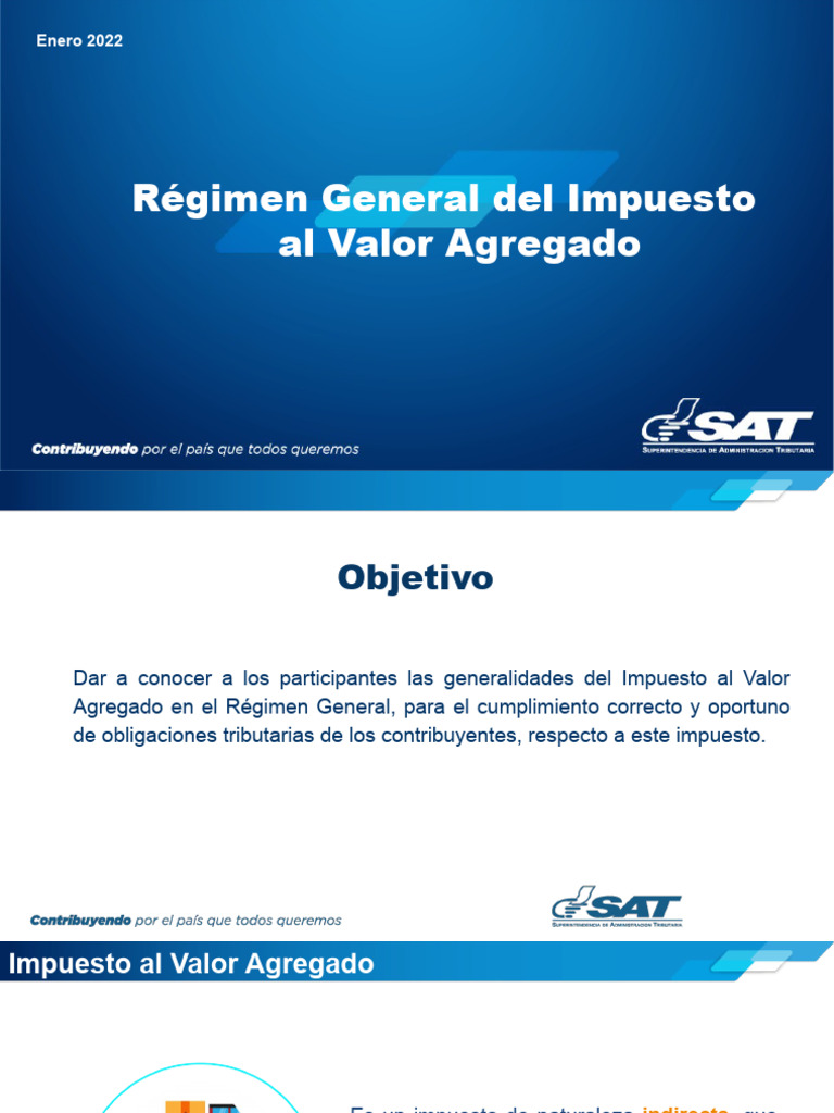 Régimen General del IVA en Guatemala | PDF | Impuesto al valor agregado ...