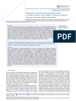 Comparison of Osmotic Dehydration and Ultrasound-Assisted Osmotic