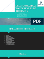 Lineamientos Generales Experiencias Formativas en Situaciones Reales de Trabajo V