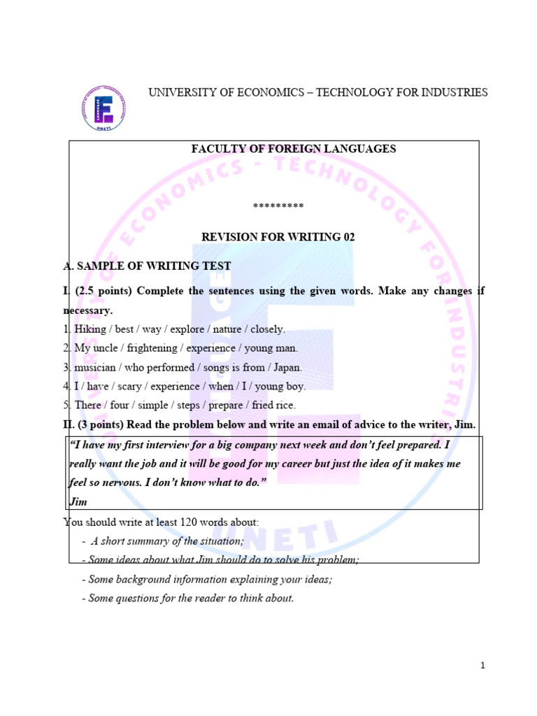 Revision For Writing 02.8.12.22 | PDF | Career & Growth | Language Arts ...