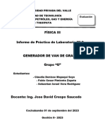 Informe 2-Generador de Van de Graff